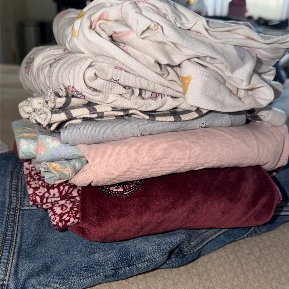 Floral and Solid Color Clothing Bundle